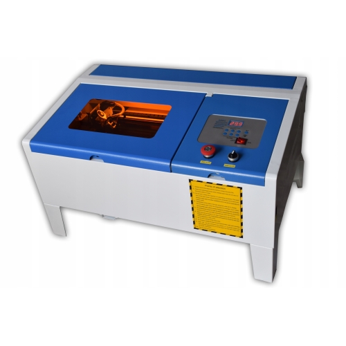 Plotter laser CO2 40W 35x24cm + Air Assist + Red Point + Attacco rotante